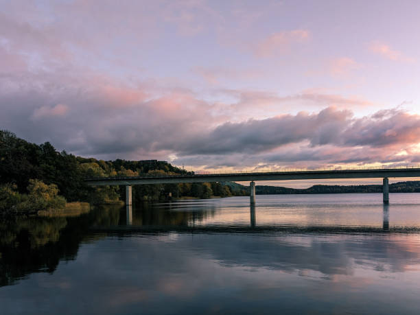 istock Scenic view of lake against sky during sunset 1745460778
