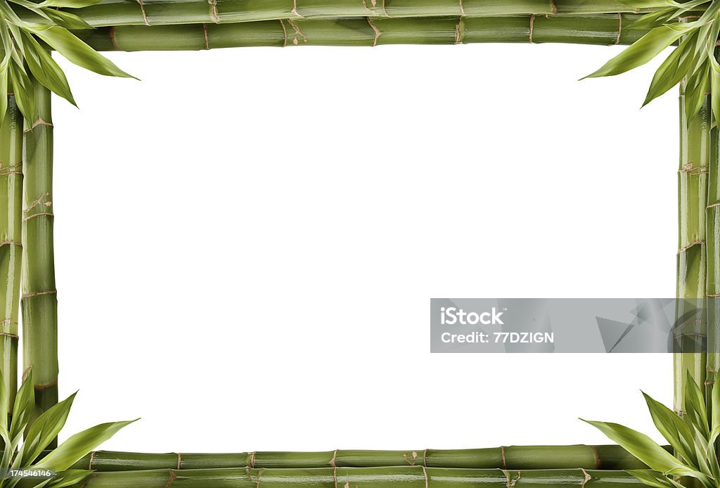 Бамбуковая рамка - Стоковые фото Бамбук роялти-фри