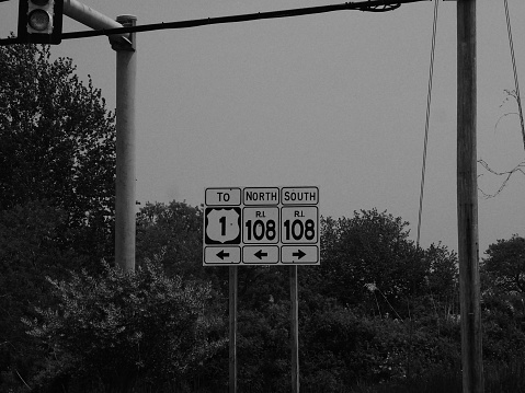 Number Ten, Abstract black and white image of a road surface with the number ten.