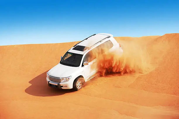 Photo of 4x4 dune bashing is a popular sport of Arabian desert