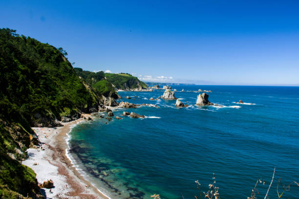istock Beach in the coast of Asturias, Spain 1745568481