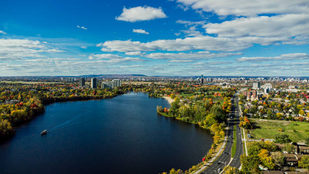 istock Aerial View at Mooney's Bay, Ottawa 1745587976