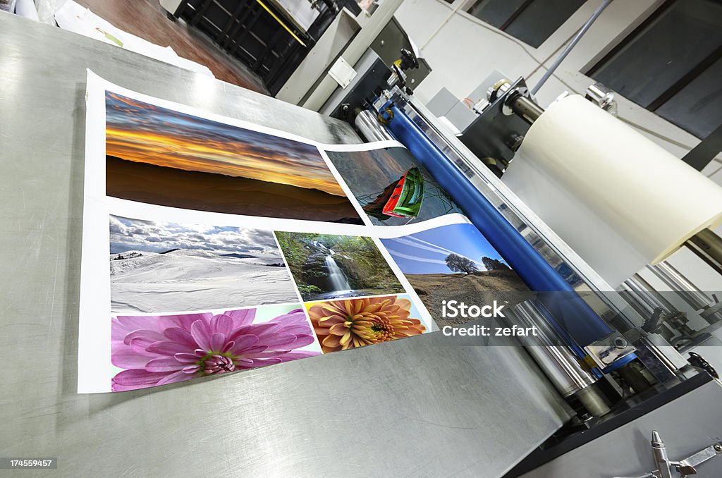Rotolo di pellicola della macchina laminator - Foto stock royalty-free di Industria tipografica