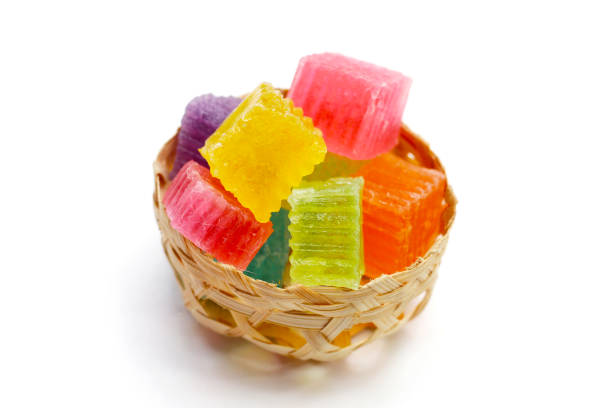 istock Colorful crispy jelly. Thai sweet dessert 1745596156