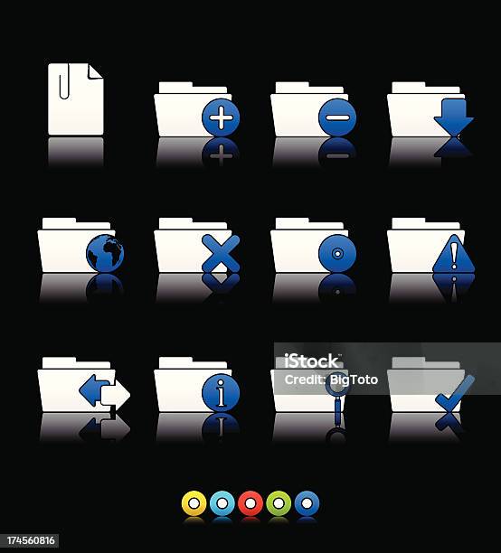 Serie Multicolorecartella Applicazioni - Immagini vettoriali stock e altre immagini di Accessibilità - Accessibilità, Allerta, Archivio