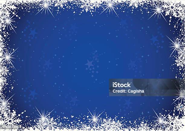 Snow Nacht Stock Vektor Art und mehr Bilder von Weihnachten - Weihnachten, Schnee, Bilderrahmen