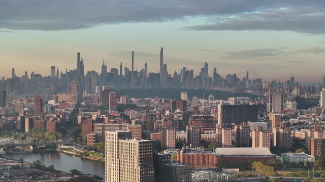 Aerial shot of New York City