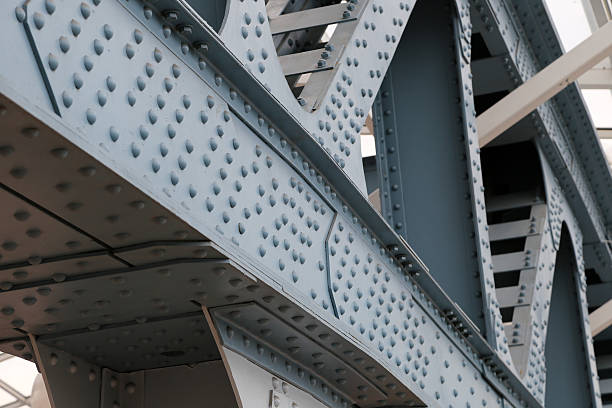 istock metal structure of the bridge 174563915