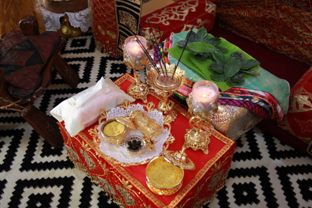 istock equipment for the tradition before the wedding is called Mapacci. It means cleansing our souls 1745640156