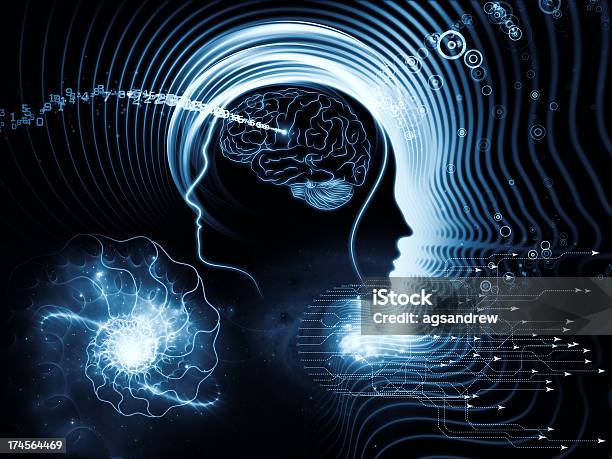 Elements Of Human Mind Stock Photo - Download Image Now - Abstract, Alertness, Allegory Painting