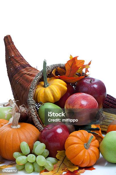 Ping Cornucopia An Overflowing Cornucopia On A White Background Stock Photo - Download ...