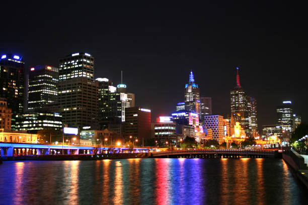 istock Night view of Melbourne city 174571677