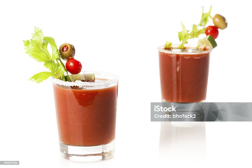 Bebida alcoólica de Bloody Mary picante - Foto de stock de Aipo royalty-free