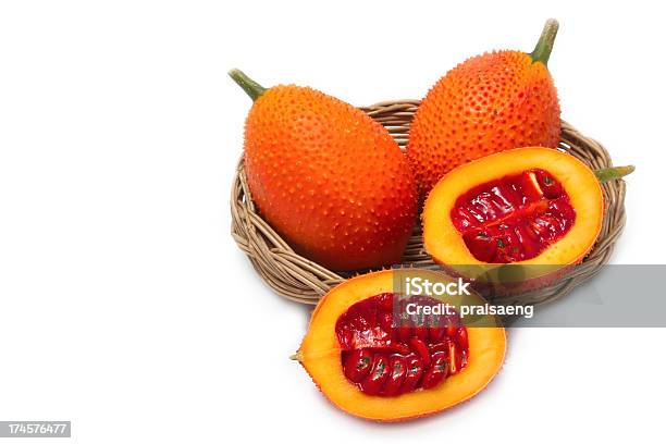 Gac Frutas Bebé Jacas Cão Amargo Vegetal Sweet Grourd - Fotografias de stock e mais imagens de Botânica - Ciência de plantas