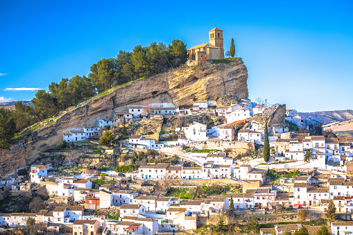 Antequera town in Andalusia. Old city homes on a beautiful sunny day.
