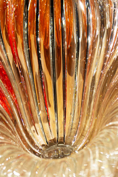 Murano crystal glass vases. Murano is a handcrafted and expensive glass made in Italy.
