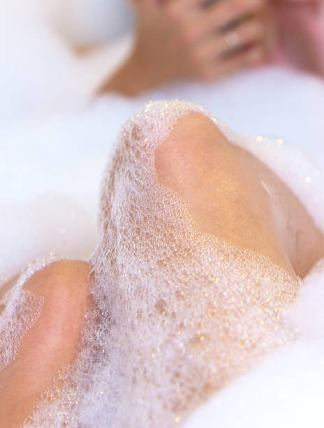 istock Woman in bathtub relaxing 174583103