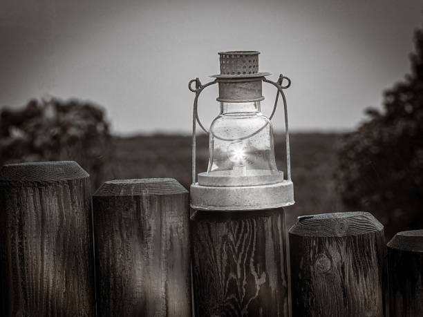 Laternen Licht an der Nordsee