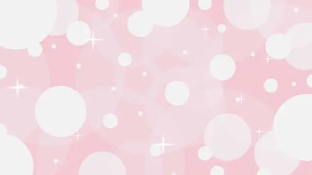 Vector illustration of Pink galaxy bubble light background