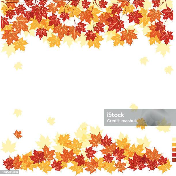 Herbst Frame Stock Vektor Art und mehr Bilder von Ahorn - Ahorn, Ast - Pflanzenbestandteil, Bildhintergrund