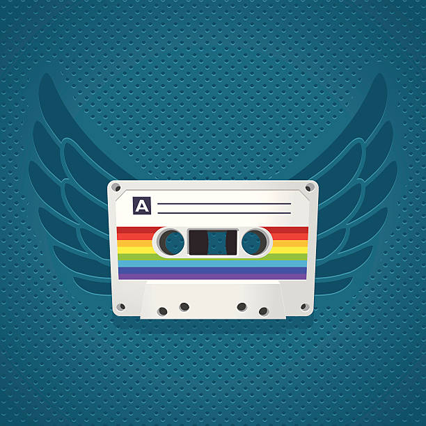 Cassette Emblem Vector Illustration vector art illustration