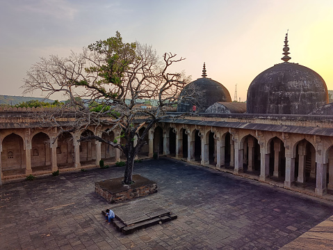 CHANDERI, MADHYA PRADESH, INDIA - SEPTEMBER 23, 2023: Jama Masjid, Chanderi, Madhya Pradesh, India.