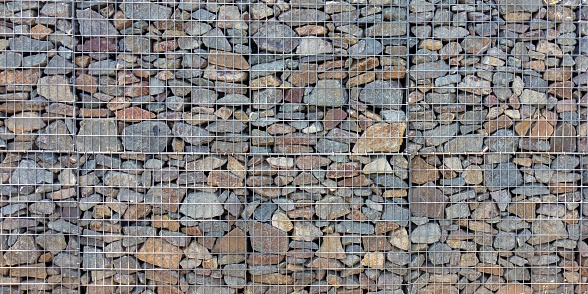 gabion stones galvanized steel metal basket facade wallpaper wall background