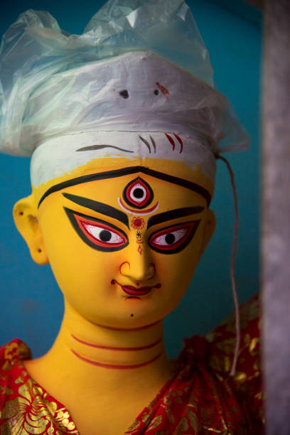istock Face of Hindu Goddess idol Durga 1745986788