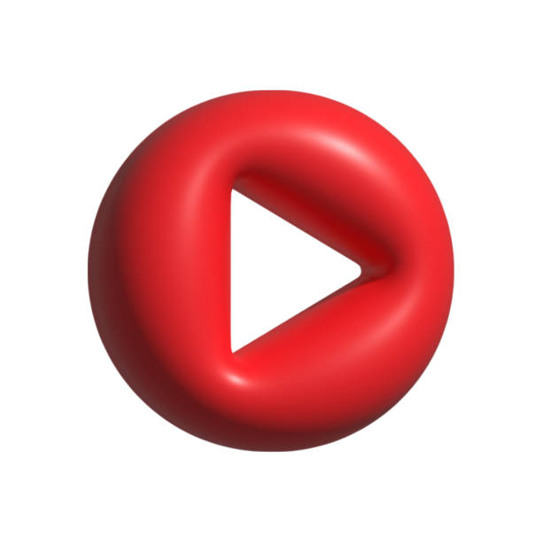 Hand Lettering VIDEO CONTENT 3D Realistic Stylish Isolated on White