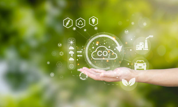 istock Renewable resource concept to save, reduce global warming, light bulb on earth showing icon, reduce carbon emissions, protect 1746043449