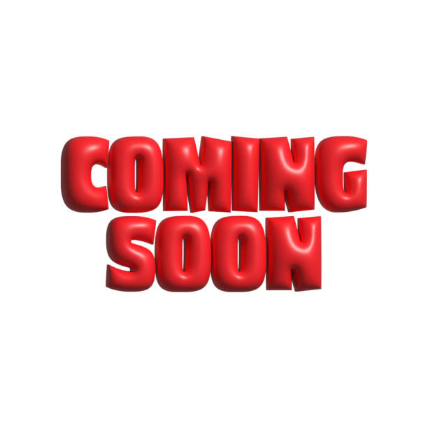 istock Hand Lettering COMING SOON. 3D Realistic Stylish Isolated on White 1746051734