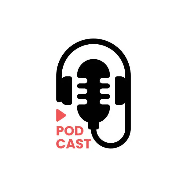 Vector illustration of Podcast Icon.