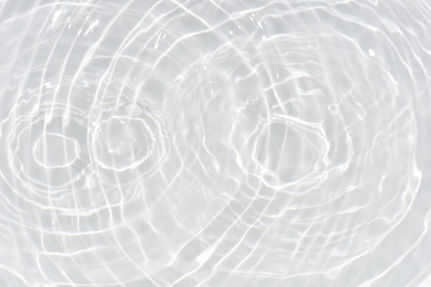 istock Defocus blurred transparent white colored clear calm water surface texture with splashes reflection. Trendy abstract nature background. Water waves in sunlight with copy space. Blue watercolor shine. 1746063673