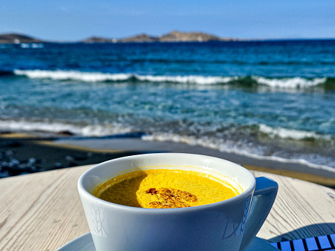 Turmeric Latte in a cup