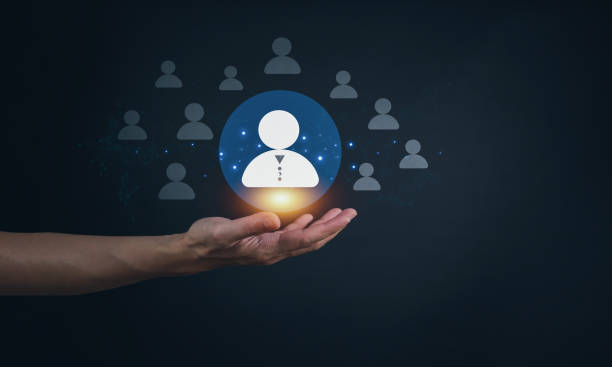 istock Customer service Relationship Management structure concept digital community client global technology ai network digital partner maketing Data exchanges service social media online human resource 1746075476