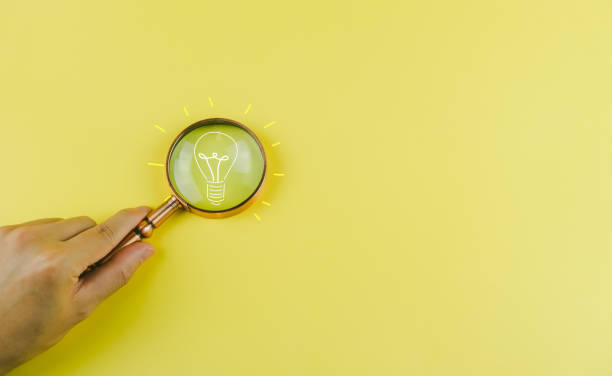 istock Creativity, Magnifying Glass, Simulation, and Innovation Invent world-class invention 1746079368