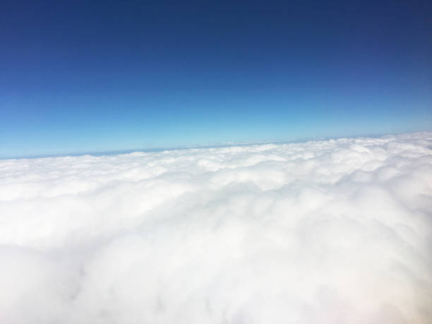 istock Blue sky and Cloud Top view from airplane window,Nature background. 1746082299