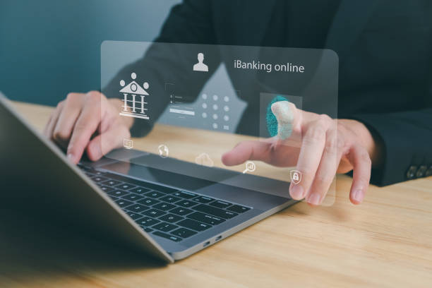 istock Scanning fingerprints electronic payments through the system Online Banking, Internet Payment, Banking, New Future CBDC Financial Technology 1746083228