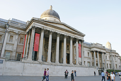 The National Gallery at Trafalgar Square, London, United Kingdom, August 19 2009