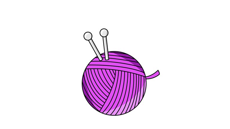 animated video of the ball of thread icon