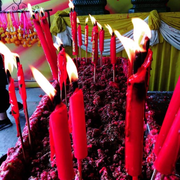 istock Chinese candle for worship the Gods 1746130110