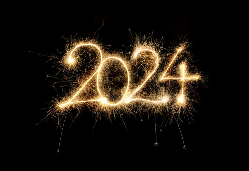 Sparkler Happy New Year 2024