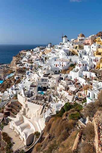 Oia, traditional greek village vertical view
High quality image. Logo's and visible people have been removed.