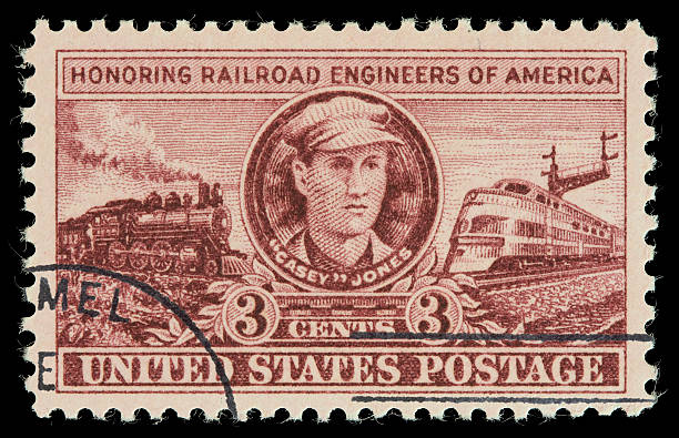 istock USA railroad engineers postage stamp 174614454