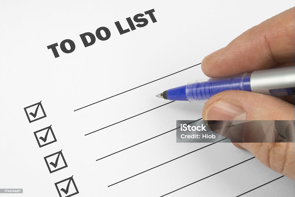 To-Do-Liste - Lizenzfrei Checkliste Stock-Foto