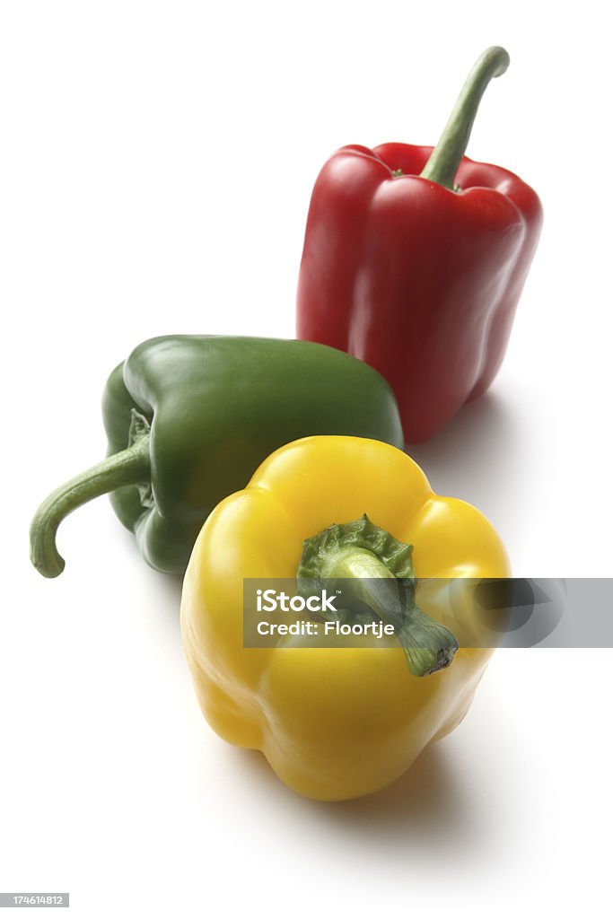 ��野菜：ピーマン黄色、赤色および緑色 - オーガニックのロイヤリティフリーストックフォト
