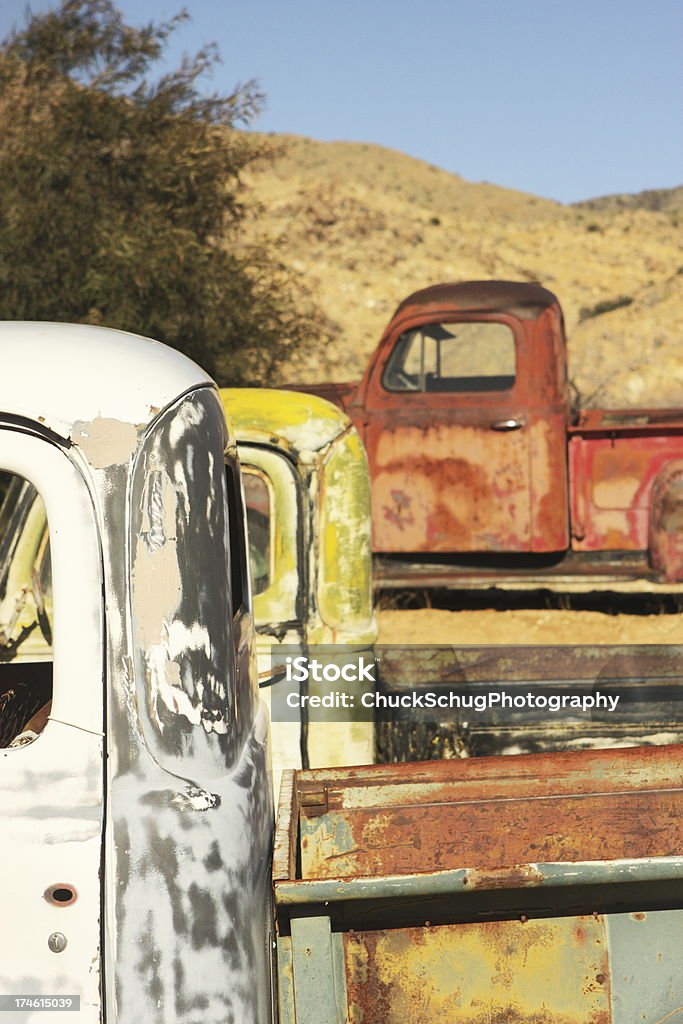 Pick-Up Vintage Route 66 Veículo caminhões - Foto de stock de Abandonado royalty-free