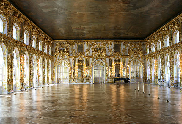 palácio katherines, pushkin, rússia - palace imagens e fotografias de stock