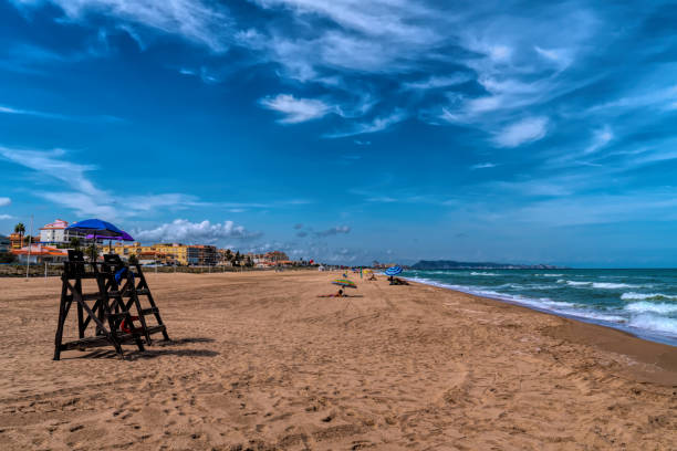 istock Xeraco beach Spain with lifeguard tower 1746152887