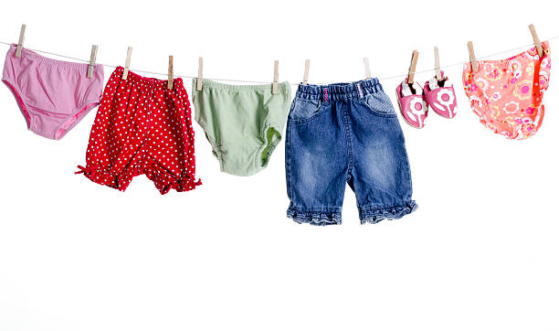 istock Baby goods hanging on the clothesline 174615885